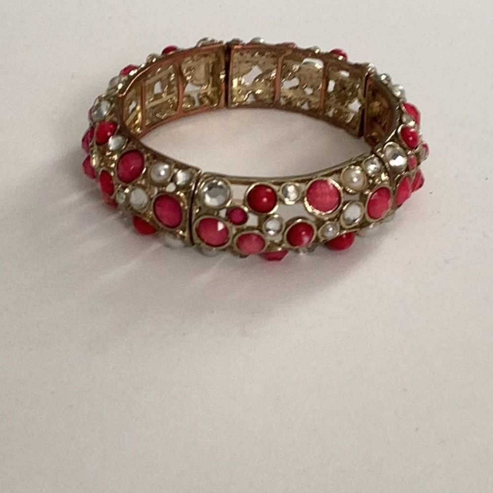 Pearl and Pink Stretch Bracelet